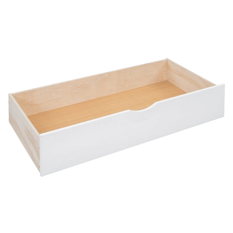 Lit de repos moderne en bois pleine grandeur avec cadre de lit plateforme, rangement tout-en-un, 2 tiroirs et étagère