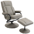 Fauteuil inclinable pivotant dossier haut avec ottoman, 30 po