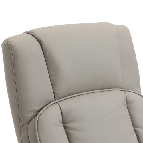 Fauteuil inclinable pivotant dossier haut avec ottoman, 30 po